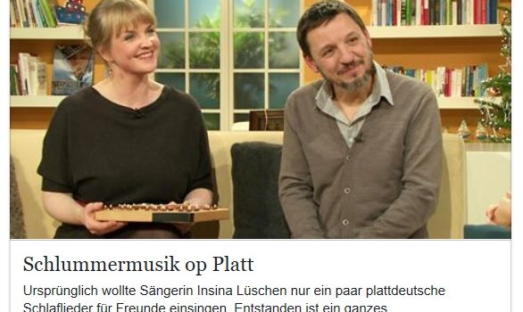 ++ SCHLUMMERMUSIK OP PLATT…un Hoch beim NDR ++